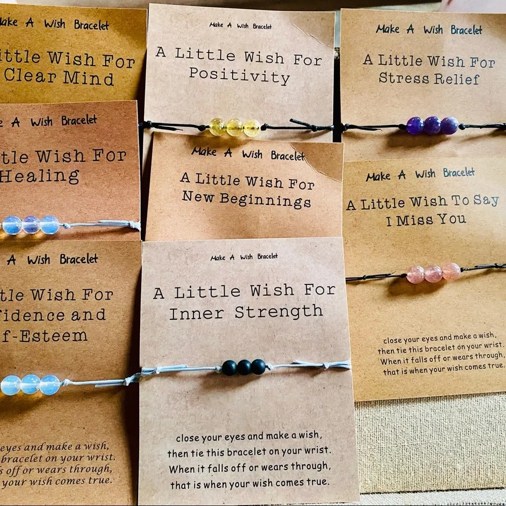 Good Friends bracelet w/ card BFF Make a Wish tie on UNISEX Summer Jewelry